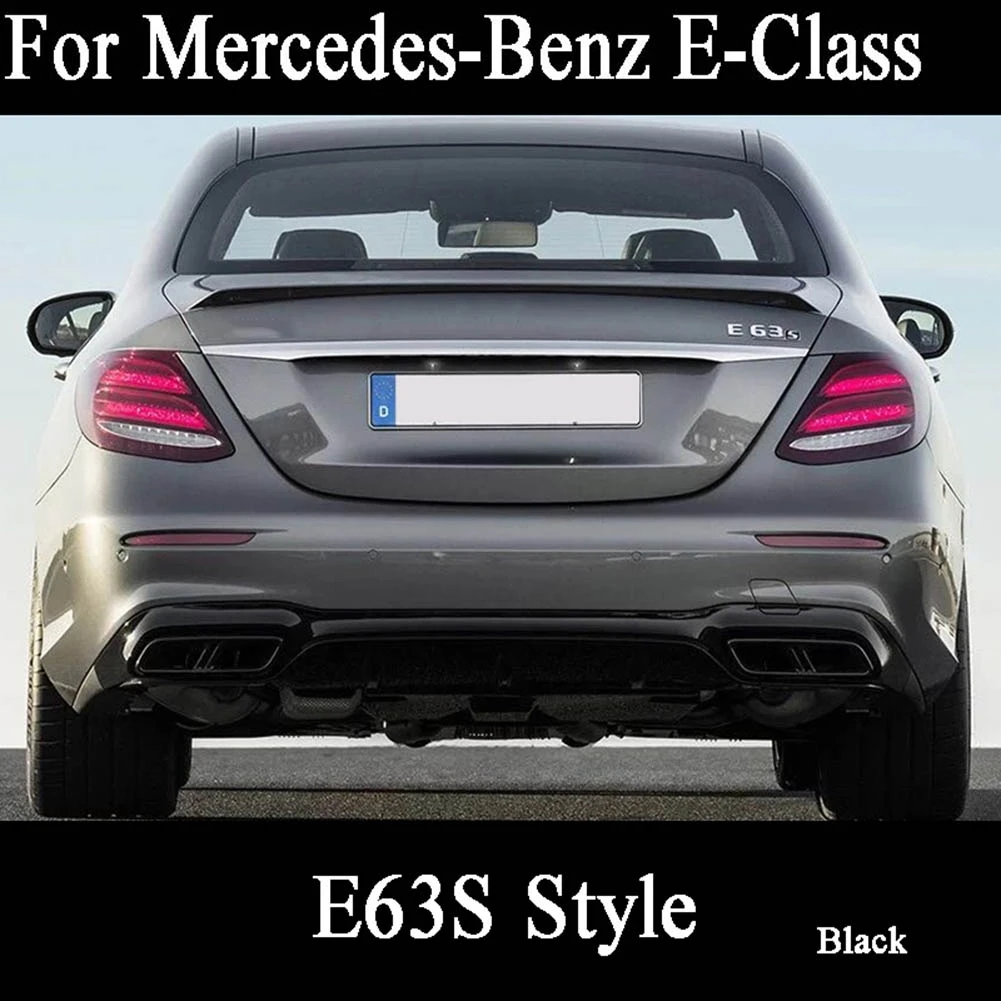 Для Mercedes-Benz E-Class E200 E260L E300L авто гоночный задний спойлер багажника активный крыло губы - Цвет: E63S Style