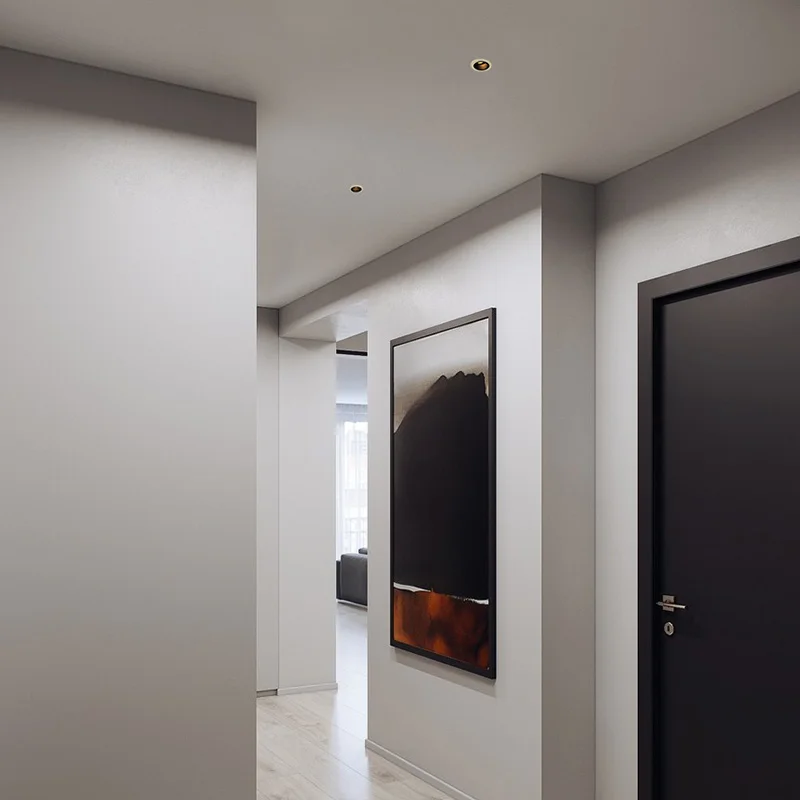 Aisilan высококлассный светодиодный светильник, встроенный светильник для гостиной, Точечный светильник, размер апертуры 7-8 см, 12 Вт, светильник для коридора отеля