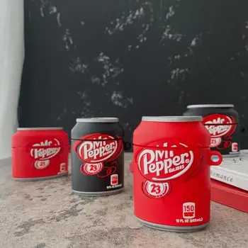 

Dr. Pepper Beverage 3D Silicone Earphone Case, Suitable for Airpods Pro 2 1 Charging Case Bluetooth Wireless Earphone Cover