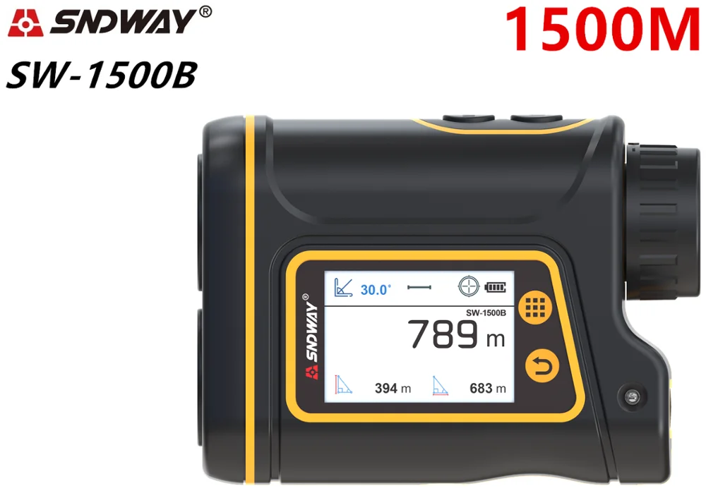 

SNDWAY Telescope Laser Range Finder Digital Distance Meter Hunting Monocular Golf Rangefinder LCD Display Roulette Tape Measure