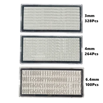 

3mm/4mm/6.4mm Stamp Letters Plate Custom Personalised Name Address Rubber Stamp Accessory For Digital Letter Stamp DIY Scrapbook