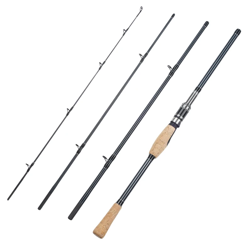 4 Секции Удочка M power Carbon Fiber портативная спиннинговая средняя De Pesca рыболовные