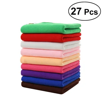 

27pcs Microfiber Car Cleaning Towel 30x70cm Car Polishing Waxing Drying Cloth Auto Window Body Wheel Care Washing Accessories