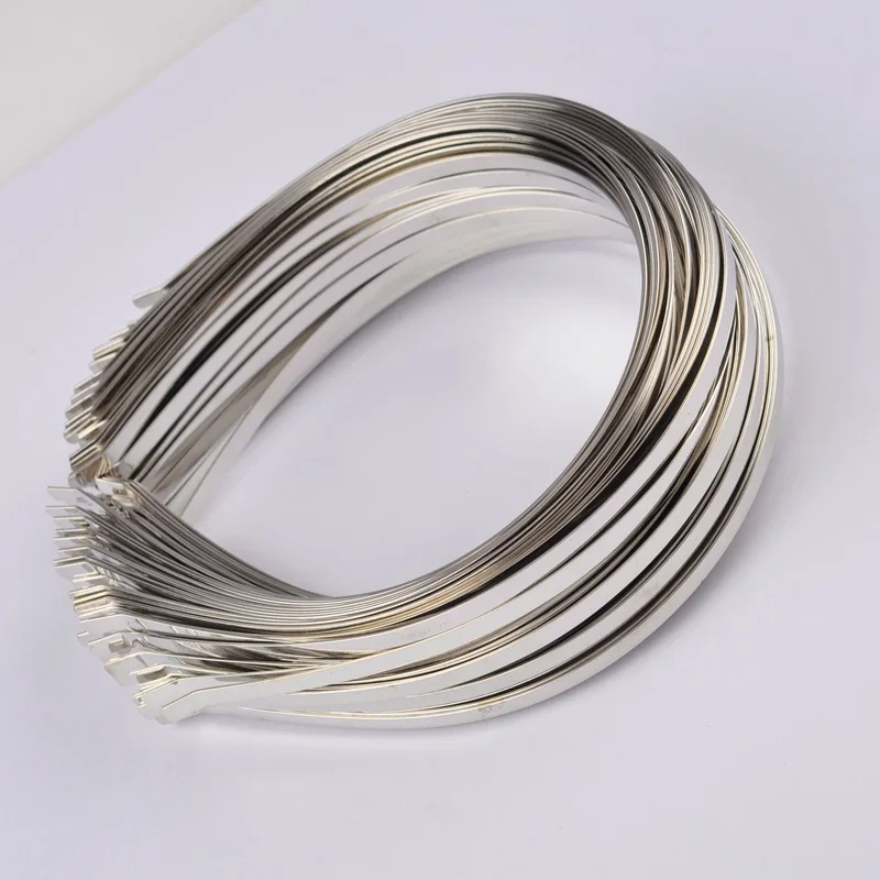 Позолоченные металлические головные повязки 5 мм 100 шт.|Украшения для волос| |