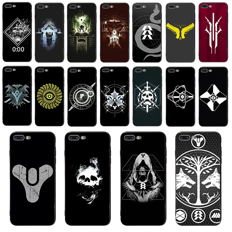 Customized Destiny 2 Game Black Soft TPU Phone Cases Covers Shell For Iphone 11 Pro Max 8 XS XR X 7 plus 6 6s 5 5s SE2020 | Мобильные