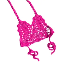 2021 New Summer Fashion Kids Girl Swimsuit Crochet Straps Bikini Swimwear Outfit Top Clothing Girls Swimwear Baby Solid Romper 4