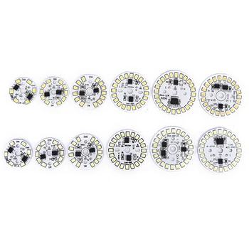 220V LED 전구 패치 램프 SMD 플레이트, 원형 모듈 광원 플레이트 전구