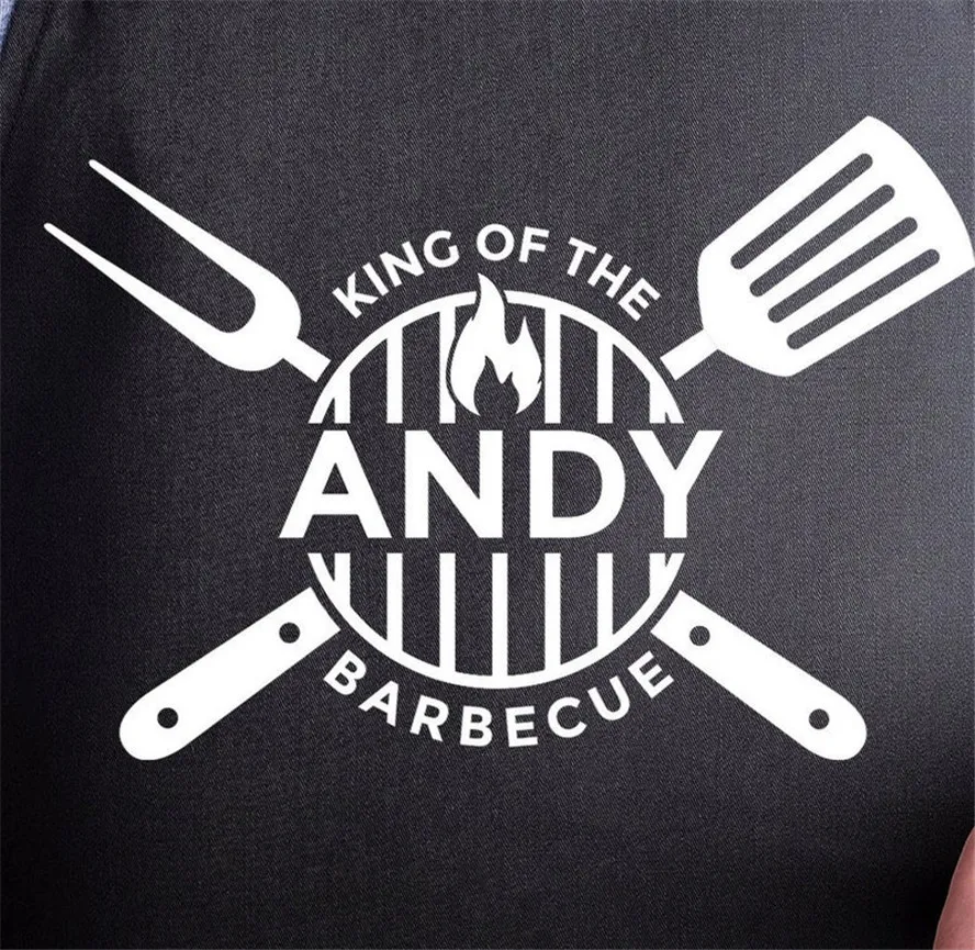 Personalised BBQ Apron, Father's Day Dad Gift, Men's Barbecue Apron, Birthday Gift, Kitchen Cooking Grill Gift