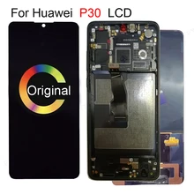 6.1 "para huawei p30 lcd ELE L29 ELE L09 display touch screen digitador assembléia substituição para huawei p30 pro VOG L29 VOG L09