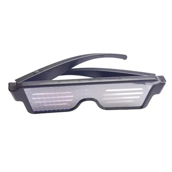 

USB Led Party Luminous DJ Electric Syllables Party Eye Glasses
