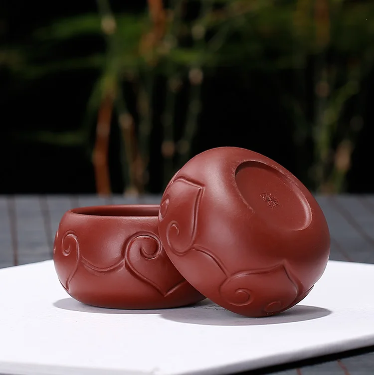 Yixing Clay Tea Set Small Cup Word Raw Ore Dahongpao Tea Wish Cup Small Master Cup Top Grade Handmade Genuine Product Consignmen