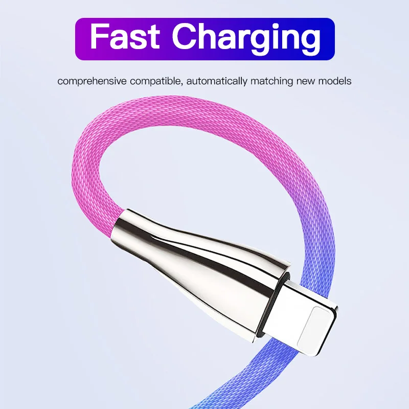 ACCEZZ 3A USB кабель для быстрой зарядки для iPhone 7 8 11 Pro Max XR X XS type C для samsung S7 Xiaomi Micro USB кабели для передачи данных и зарядки