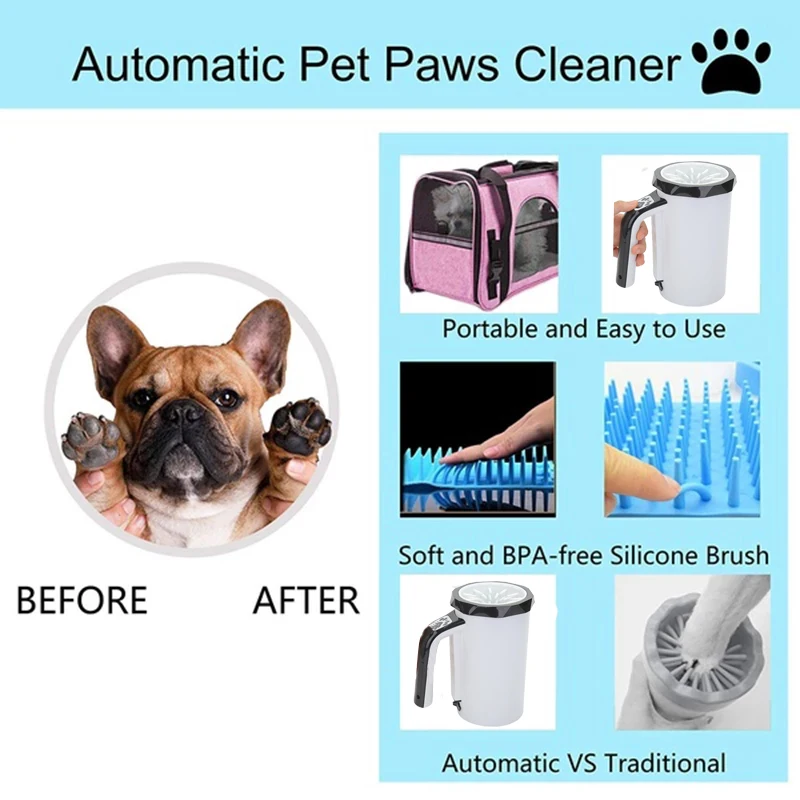 de silicone recarregável pata arruela para cães grandes