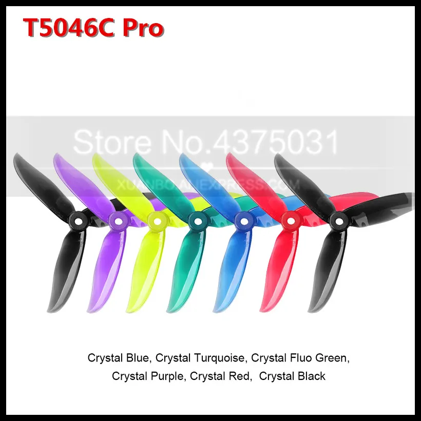 2 пары Dalprop Cyclone T5046C PRO 5046 3 лезвия 5x4 6 CW CCW Пропеллер для RC Quadcopter drone racing 12 цветов |