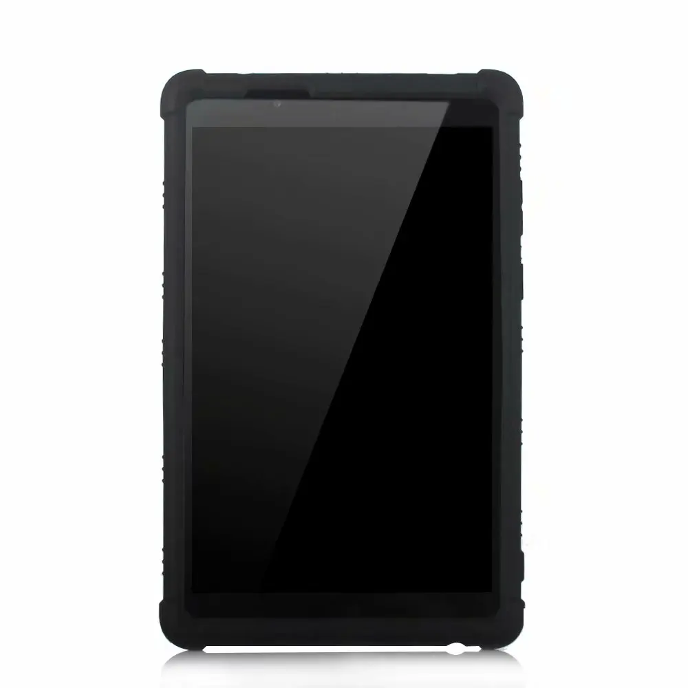 Черный Для lenovo Tab E8 8,0 дюймов Чехол утолщенный силиконовый TB-8304F1 Детская безопасность противоударный планшет стенд чехол - Цвет: Черный