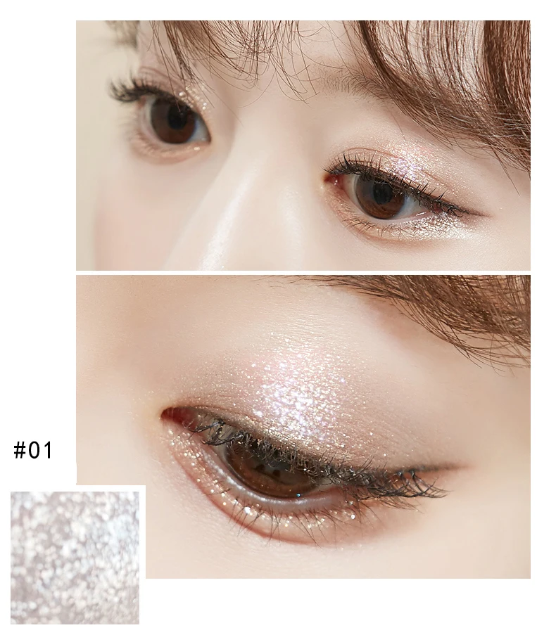 Fine Pearlescent Eyeliner Eye Shadow 14 Color Monochrome Blend Sparkling Smooth Brush Head Makeup Eye Pencil Cosmetics Maquiagem