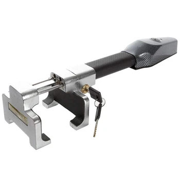 

Universal Auto Antitheft Locking Car Steering Wheel Lock with Keys Car Anti-Theft Device Security Alarm T-Lock