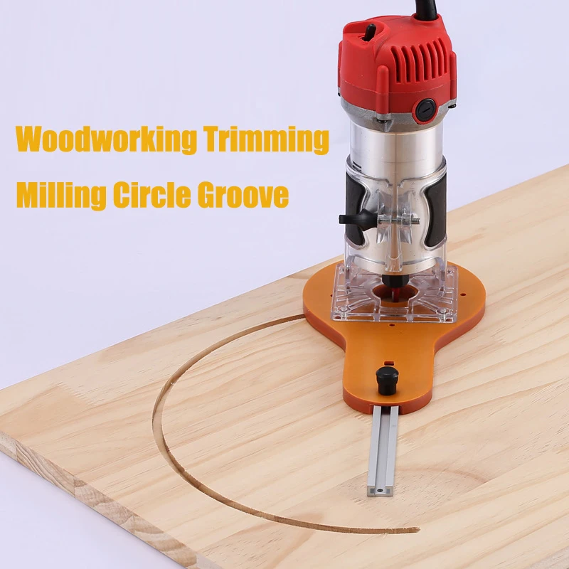 Router Jigs Woodworking Groove Accessories Tool Hand Trimmer