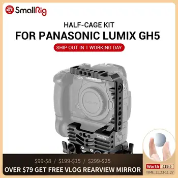 

SmallRig DSLR Camera Stabilizer Half cage Kit for Panasonic Lumix GH5 Camera with Battery Grip With 15mm Rod Clamp 2024