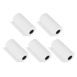 5 Rolls For All Peripage Paperang Thermal Printer Paper 57*25mm White Color Sticker Blank Bear Label Printing Paper