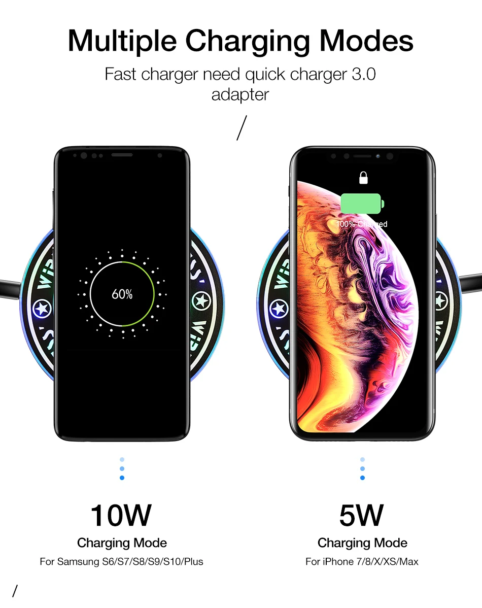 Skup Qi szybka ładowarka dla ulefone moc 5 5S pancerz X 6 6E bezprzewodowa podstawka ładująca zasilania dla Doogee S70 S80 Lite BL9000 akcesoria do telefonu