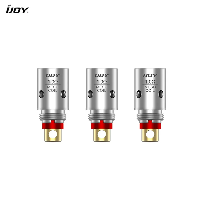 Электронная сигарета iJOY SATURN Pod Kit 1100 мАч батарея Максимальная мощность 16 Вт с 3 мл 0.6ohm Pod Портативный Vape испаритель vs Vinci комплект - Цвет: 3pcs 1.0ohm Coil
