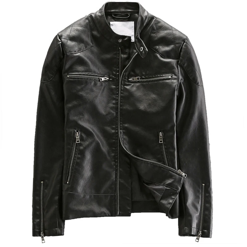 High Street Mens Biker Lederen Jassen Europese En Amerikaanse Stijl Herfst Winter Automotive Lederen Jassen Mannen Pu Overjassen A258 High Street Mens Biker Lederen Jassen Europese En Amerikaanse Stijl Herfst Winter Automotive Lederen Jassen Mannen Pu Overjassen A258