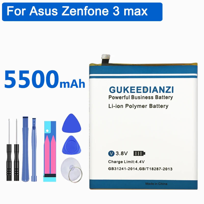 GUKEEDIANZI C11P1609 5500 мАч батарея для ASUS Zenfone 3 max 5," ZC553KL X00DDA мобильный телефон замена батарея большой емкости
