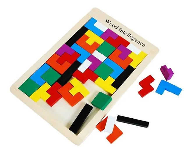 Развивающие строительные блоки для взрослых, деревянные головоломки, строительные блоки, игра, головоломка, обучающая развивающая игрушка для детей, цвет Россия