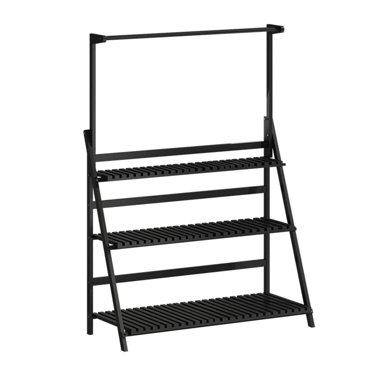 실내 야외 정원용 접이식 식물 선반, 나무 사다리 선반, 캐비닛 보관 가구, 50 cm, 70 cm, 100cm, 3 층