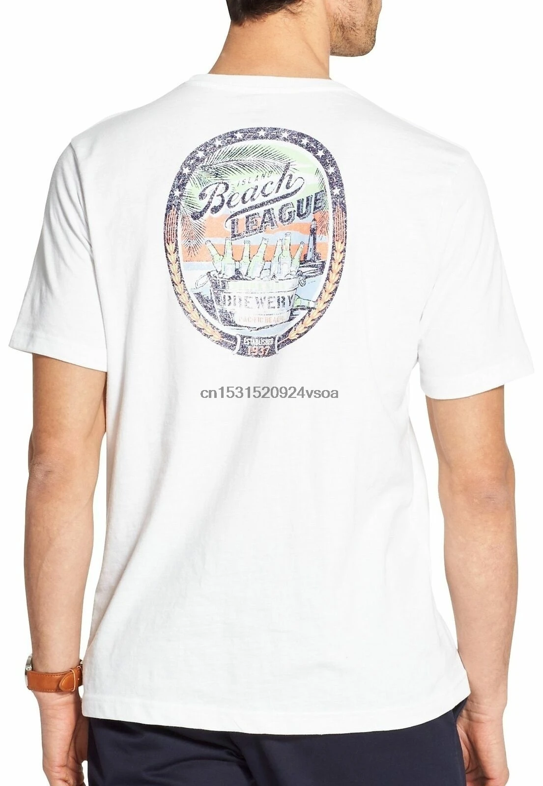 IZOD Mens Saltwater Beach League T 