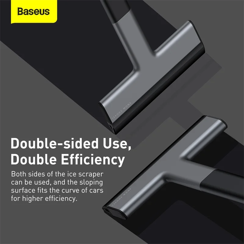 Baseus Car Ice Scraper Quick Clean Snow Removal Car Windshield Window Snow Cleaning Scraping Tool Auto Ice Breaker Shovel