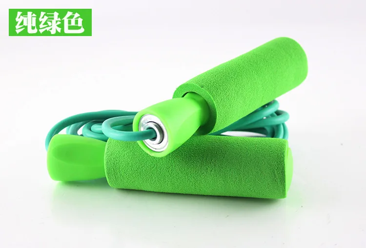 GREEN 3 м ПВХ+ губка Скорость Фитнес блины для кроссфита скакалки corda para pular Скорость Скакалка Бодибилдинг упражнения тренажерный зал - Цвет: GREEN