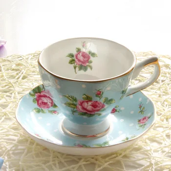 

Coffee Cup Set European Bone China English Style Afternoon Tea Set Coffee Cup SaucerEuropean Style Bone China Coffee Cup