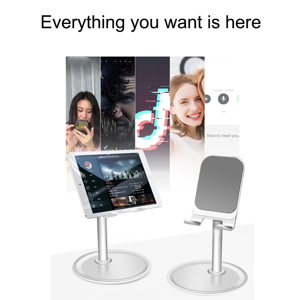 Подставка для телефона держатель iPhone huawei xiaomi samsung Live потоковая подставка 360