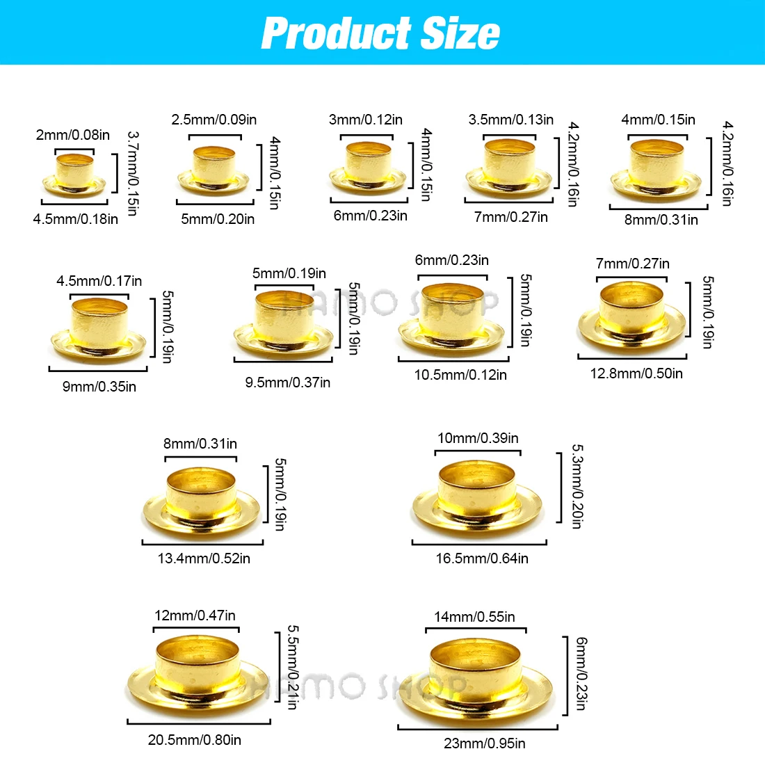 Hole Metal Eyelets Grommets 100Pcs Mixed 5 Colors With Washer eyelet grommet ring kit eyelet grommet ring grommet eyelet kit screw back eyelets metal eyelet buttons