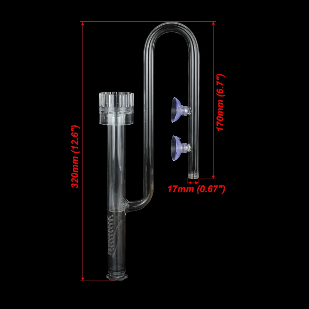 Inflow 17mm Аквариумное растение, стеклянная поверхность, скиммер, лилия, труба для потока, аквариумный аквариум, 2 шт., присоска, акриловая труба, держатель, 13 мм/17 мм, труба - Цвет: Inflow 17mm
