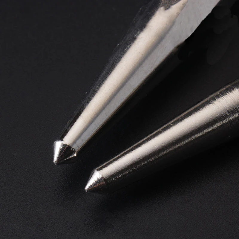 Super Strong Automatic Center Punch Anti Slip Knurling Handle Steel Spring Loaded Loaded Metal Drill Marking Center Punch Tool