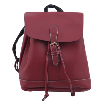 

Large Capacity Waterproof Drawstring Travel Backpacks Women Multifunctional Bags Vintage Leather School Backpack For Teenage