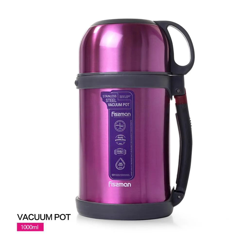 

1000ML double wall stainless steel vacuum pot outdoor insulated bottle