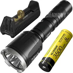 NITECORE CI7 + F1 зарядное устройство power Bank + NL1835HP батарея 2500 LMs ИК-фонарик двойной луч импульсный фонарь Открытый Кемпинг Охота