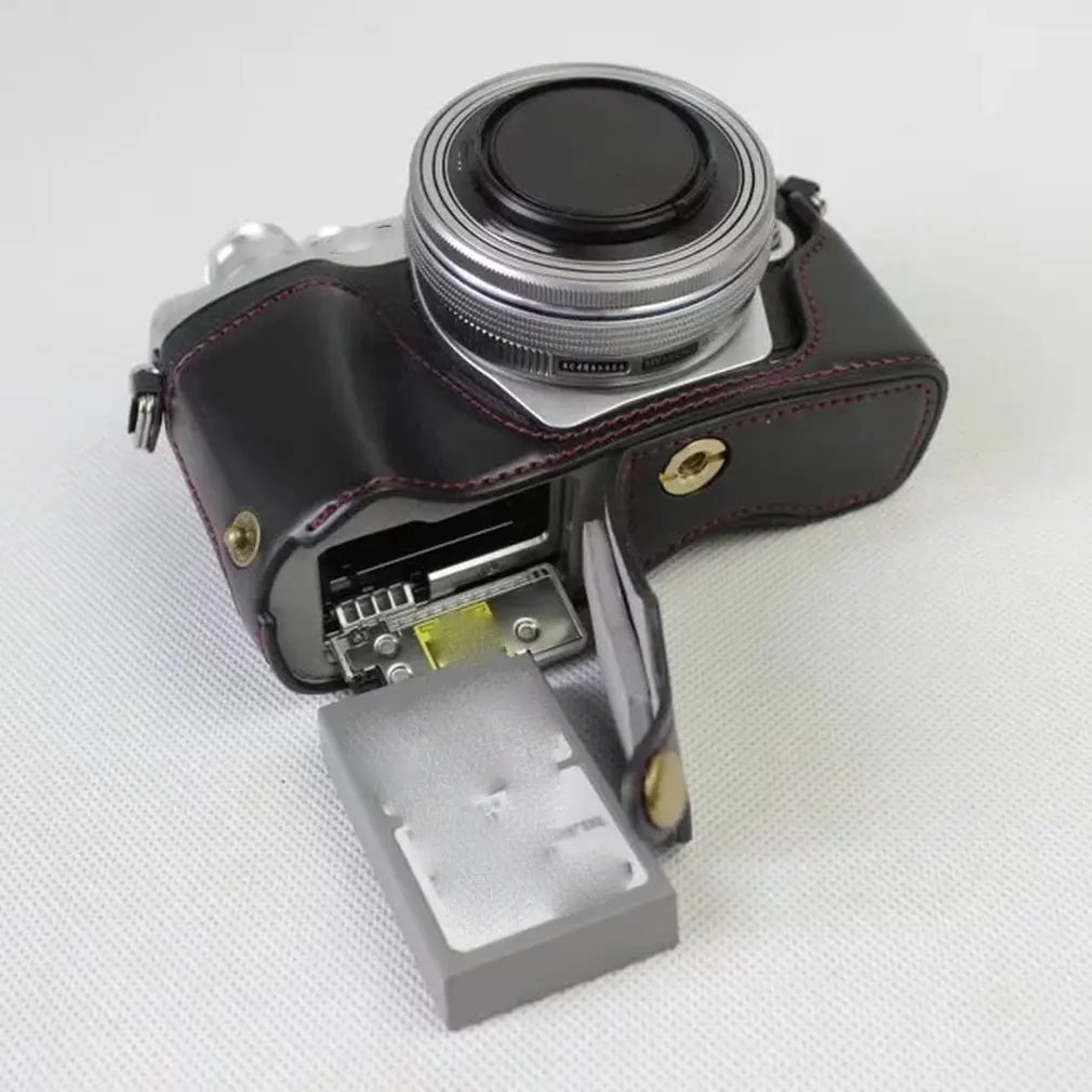 PU кожаный чехол для камеры чехол Чехол для Olympus Em10Iii Защита прочный портативный получехол нижний чехол