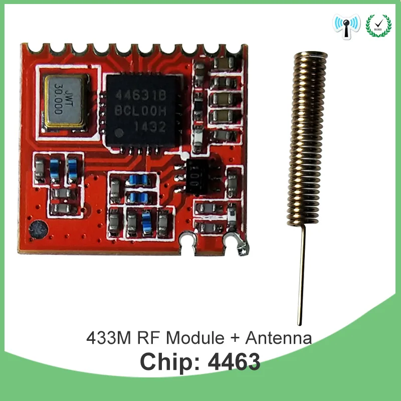 433 МГц rf модуль 4438 чип Long-Distance приемник связи и передатчик SPI IOT и 433 МГц антенна