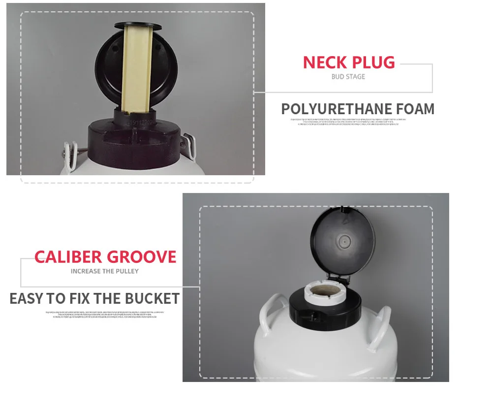 yds15 sperm cattle liquid nitrogen container with straps 6 canisters