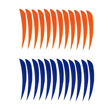 

24 Pieces Archery Hunting Arrow Feather Fletching Right Wing Fletches 4 inch Drops Shape Right Wing Fletches Hunting Accessories