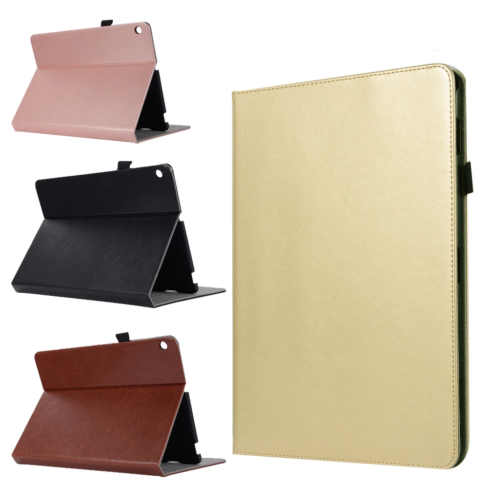 Tablet Accessories Smart Anti-Scrached Faux Leather Cover hard Shell Case For Apple iPad Air 1 2 Huawei Mediapad M5 8.4 T3 9.6