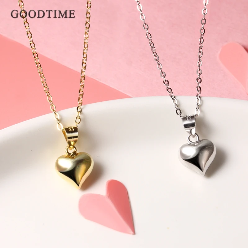 

Трендовое женское ожерелье из чистого серебра 925 пробы Love кулон в форме сердца, украшения, аксессуары, ожерелье, подарок для девушки, невесты, свадьбы