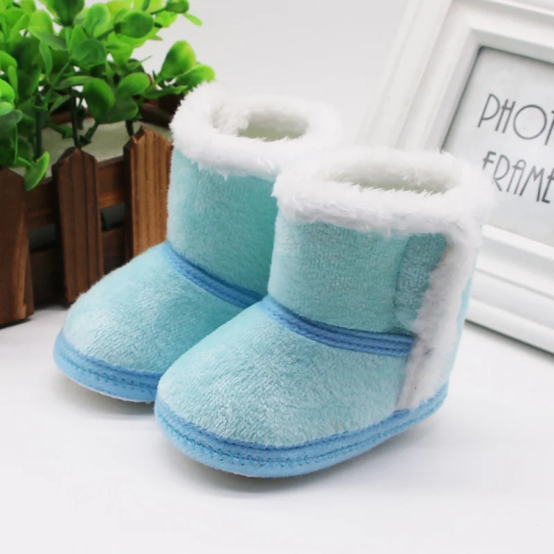  Newborn Baby Shoes 0-18M New Winter Baby Girl Boy Cotton Boots Casual Shoes First Walkers Newborn C