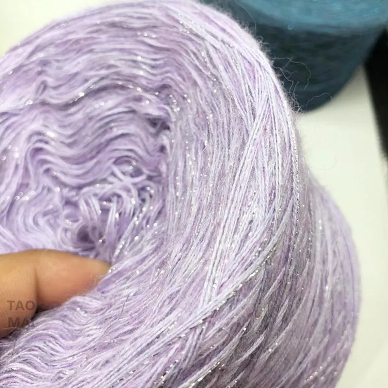 250g 소모사 캐시미어와 실크 모헤어 원사 DIY 스웨터 코트 슈퍼 소프트 스카프 목도리 뜨개질 크로 셰 뜨개질 원사 양모 혼합 원사