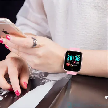 

Lady Digital Watch Color Wristwatch Women Fitness Band Women Bluetooth Phone Led Digital Watch Android IOS Phone Blood Pressure